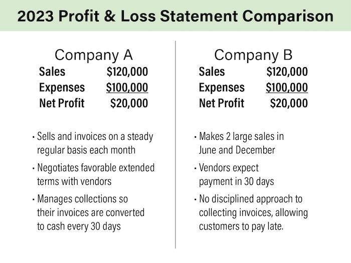 2023 Profit & Loss Statement Comparison